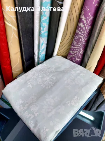 Плътни завеси к-т, готови ушити с кукички , снимка 1