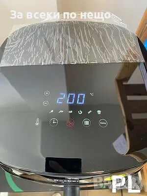 Фритюрник Air Fryer Rosberg R51980CA, 1350W, 5.2л., LED дисплей, Горещ въздух, Таймер, до 200°C, Чер, снимка 2 - Фритюрници - 47711367