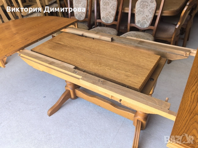 Разтегателна трапезна маса 2,80 м. , снимка 6 - Маси - 51435563