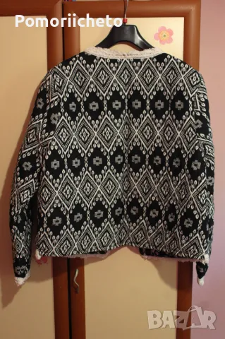 Леко есенно/пролетно яке в бяло и черно, снимка 5 - Якета - 47412286