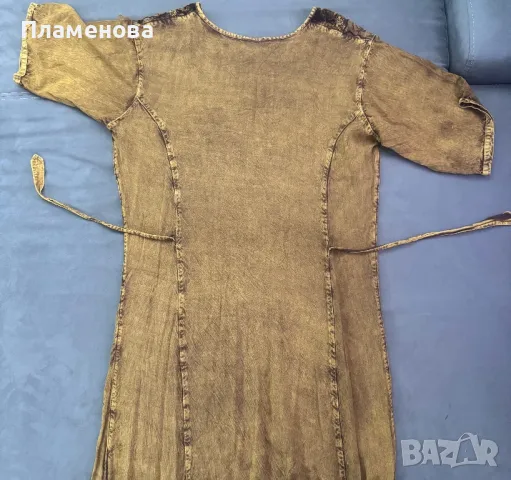 Дълга рокля с 3/4 ръкав L/XL, снимка 5 - Рокли - 48908191