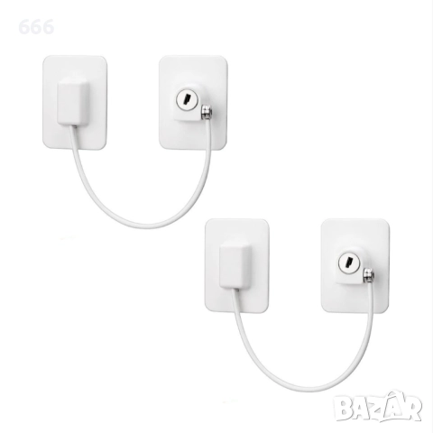 Комплект от 3 предпазителя за заключване на прозореца