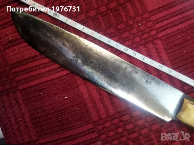 Стар овчарски нож с кокалени чирени , снимка 7 - Ножове - 49295933