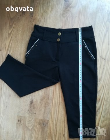 Нов Черен 3/4 панталон, снимка 4 - Панталони - 29509152