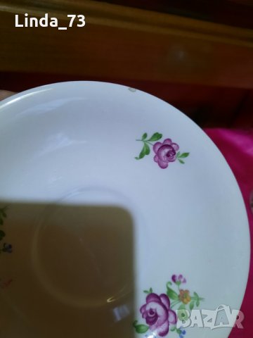 Чашка+чинийка за кафе-кост.порцелан-"Mosa Maastricht". Имат маркировка. Внос от Германия., снимка 8 - Чаши - 35119113