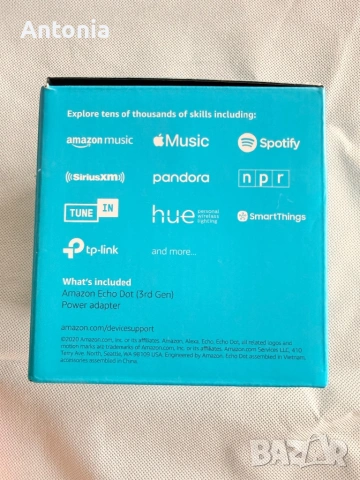 Amazon echo dot 3rd Gen, снимка 3 - Bluetooth тонколони - 54024203