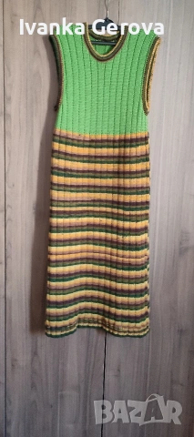 Ръчно плетена дамска рокля,сукман, снимка 2 - Рокли - 53199032