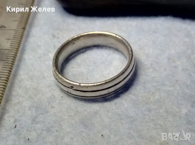 СТИЛНА СРЕБЪРНА ХАЛКА ПРЪСТЕН с ГРАВИРАНО ИМЕ Jacqueline / ЖАКЛИН Марково СРЕБРО 925 FZ 48898, снимка 4 - Пръстени - 50061221