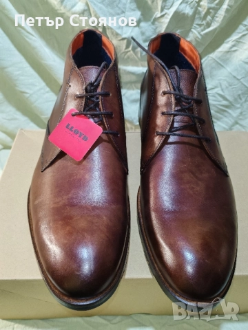 Eлегантни мъжки кларкове от естествена кожа Lloyd №46, снимка 4 - Мъжки боти - 51657148