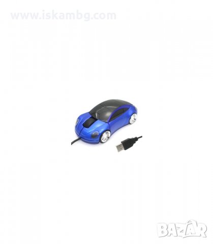 ОПТИЧНА МИШКА С ДИЗАЙН НА АВТОМОБИЛ - код ПОРШЕ-синя, снимка 2 - Клавиатури и мишки - 34091439