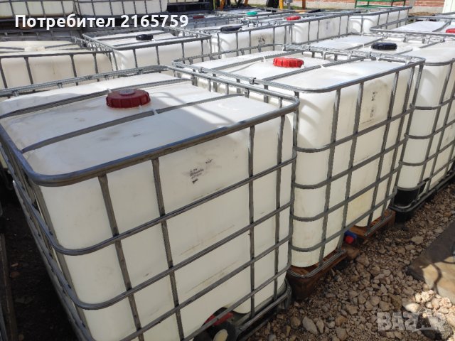 Бидони,Цистерни 1000 л. на палет с метален обков, снимка 7 - Други - 28757674