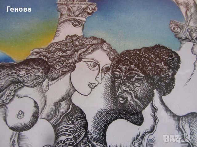 Картина на български художник "Еротичен полъх", снимка 1 - Картини - 39452970