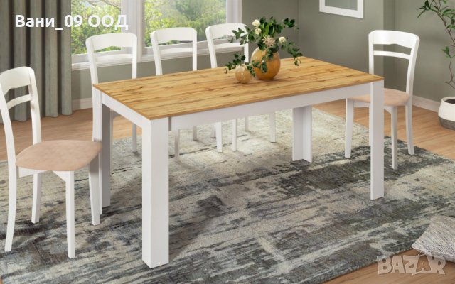 Красива и стабилна трапезна маса, снимка 2 - Маси - 36721832