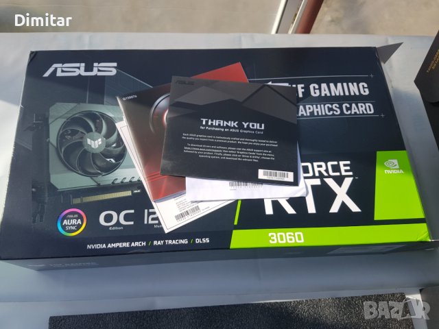 видеокарта ASUS TUF Gaming GeForce RTX™ 3060 OC Edition 12GB, снимка 11 - Видеокарти - 39833639