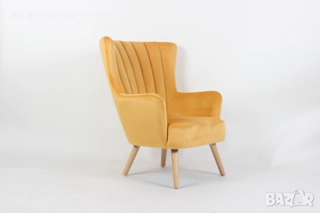 Фотьойл RANDY оранжево/натурално Код P1285, снимка 5 - Дивани и мека мебел - 51944225