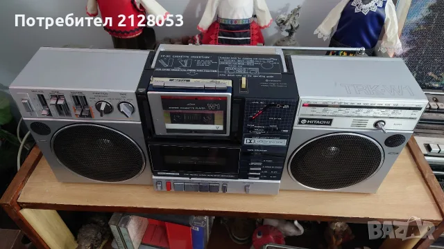 Радиокасетофон Hitachi-W1E, снимка 4 - Радиокасетофони, транзистори - 55834395