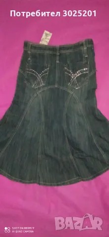 Дамска Дълга Дънкова Пола М Л , снимка 11 - Поли - 50441142