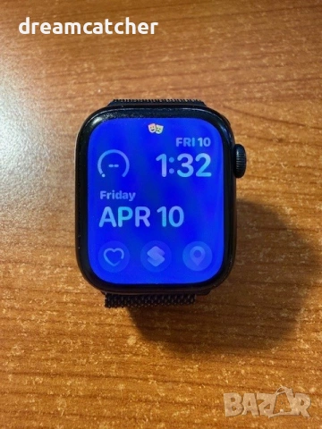 Смарт часовник Apple Watch 9, 41 мм, Midnight Aluminium Case, Midnight Sport Loop (GPS) нова верижка