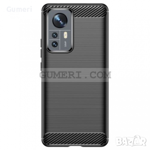 Xiaomi 12 Pro - Противоударен Силиконов Гръб - Карбон, снимка 3 - Калъфи, кейсове - 36541316
