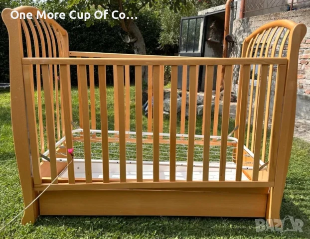 Детско /бебешко чисто дърво легло Лина 70/140 см, снимка 3 - Мебели за детската стая - 51319087