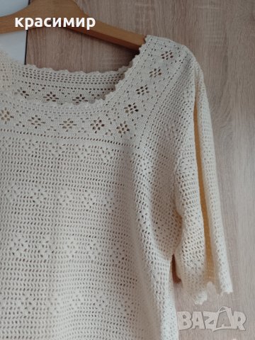 Дамска плетена блуза, снимка 1 - Блузи с дълъг ръкав и пуловери - 44162284