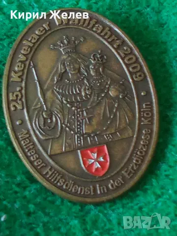 КОЛЕКЦИОНЕРСКА НЕМСКА БРОНЗОВА РЯДКА КРАСИВА ЗНАЧКА РЕЛИГИОЗНА ТЕМАТИКА 31311, снимка 12 - Колекции - 38026239