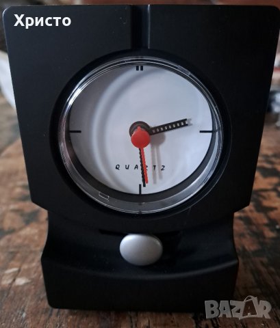 часовник с движещо се махало, за бюро, абстрактно изкуство кварцов, черен