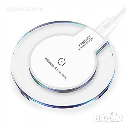 Зарядно за телефон безжично SS001021 Wireless Charger Безжично зарядно с micro USB индукционен прием, снимка 1 - Безжични зарядни - 29837373