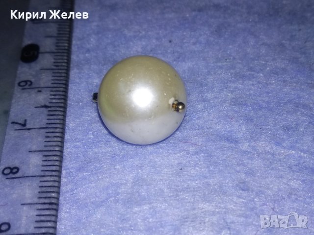 ПЕРЛЕН ВИНТИДЖ АРТ ПОЗЛАТЕН МЕДАЛЬОН 27575, снимка 10 - Колиета, медальони, синджири - 40760130