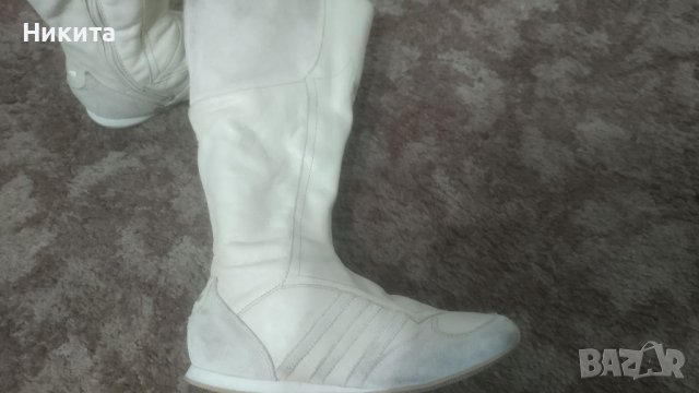 Адидас-кожени ботуши 38-39 номер-Виетнам, снимка 4 - Дамски ботуши - 39083985