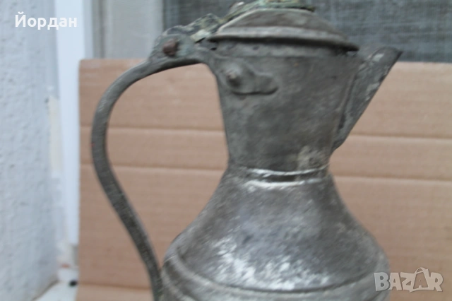 Стара медна кана за вода, снимка 3 - Антикварни и старинни предмети - 53326430