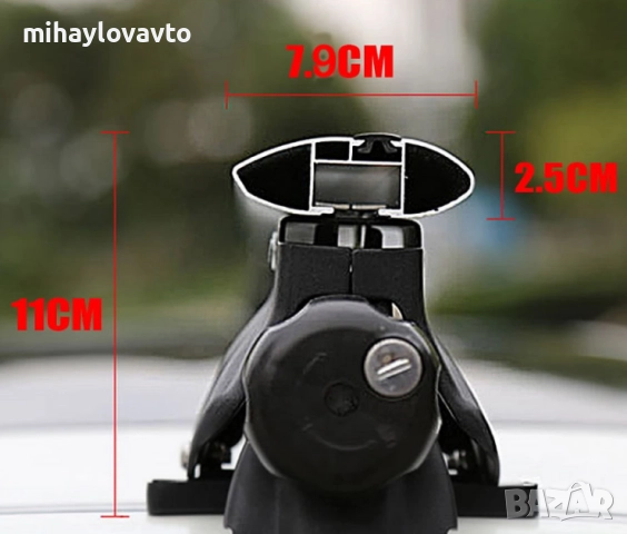 Универсални напречни греди за коли без рейки - 130см, с ключ, снимка 5 - Аксесоари и консумативи - 52884330