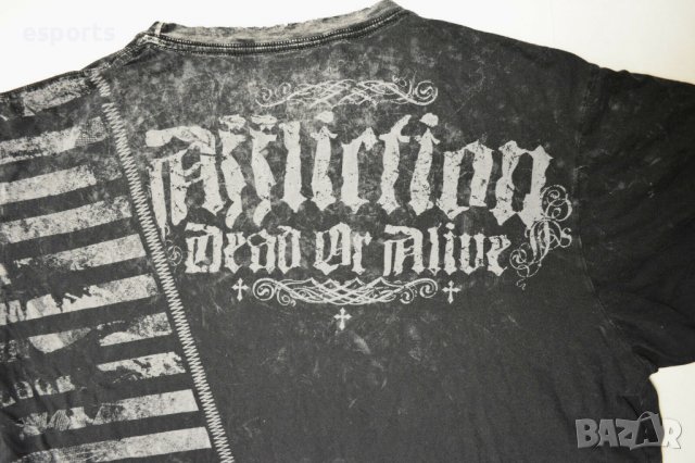Мъжка тениска AFFLICTION Black Premium М Medium Black, снимка 7 - Тениски - 25981165