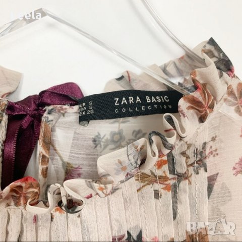 Блуза от шифон ZARA, снимка 3 - Ризи - 31005122