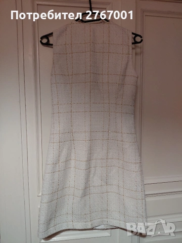 Бяла рокля букле размер ХС/С, снимка 5 - Рокли - 54157585