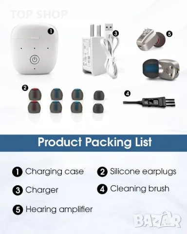 Слухови апарати акумулаторни комплект EAROTO EAR-602, снимка 3 - Медицинска апаратура - 48477112