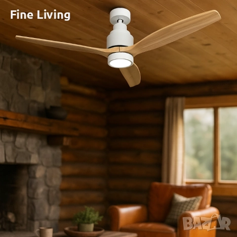 Таванен вентилатор с LED светлина -50% отстъпка -  Brizy Bright Ceiling Fan, снимка 5 - Вентилатори - 52140742