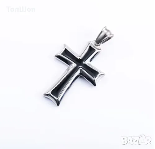 Кръстче от Медицинска стомана, снимка 2 - Колиета, медальони, синджири - 18395769