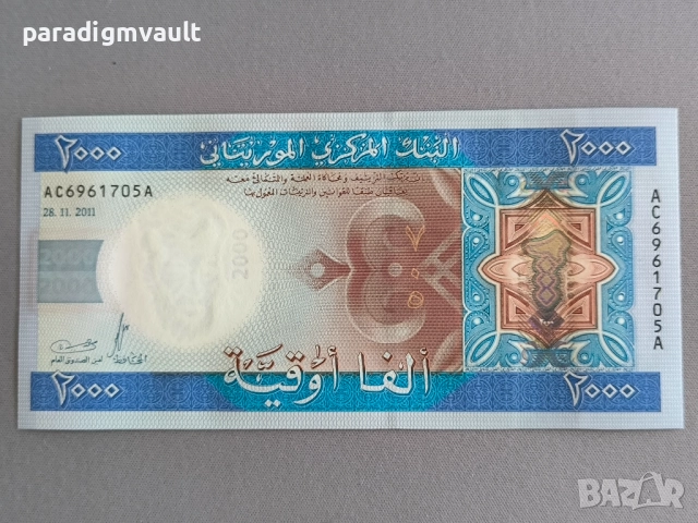 Банкнота - Мавритания - 2000 угия UNC | 2011г.