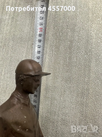 Голяма бронзова статуетка „Жокей на кон“ – Ефектна декорация, снимка 3 - Антикварни и старинни предмети - 53089781
