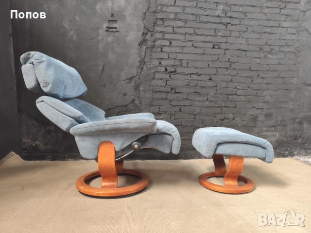 Релакс кресло Ekornes Stressless Норвегия , снимка 4 - Дивани и мека мебел - 53343791