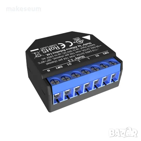 Shelly 2.5 – Двойно WiFi реле