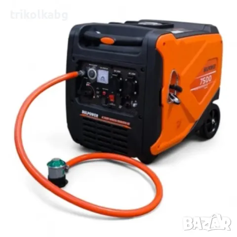Генератор за ток на газ Bulpower 5.8 kW модел 7500iE монофазен инверторен

, снимка 4 - Генератори - 48213409