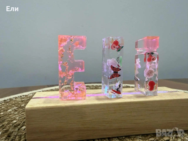 Персонализирани лампи с възможност за направа на име или текст по ваш избор., снимка 16 - Настолни лампи - 53113742