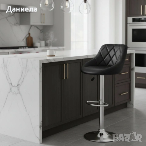 Бар стол с регулируема височина и въртяща функция – комфорт и стил за дома и заведения