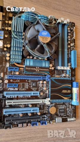 Дъно ASUS P8 Z68 Deluxe + Процесор - Intel i7 2600k, снимка 2 - Дънни платки - 51473405