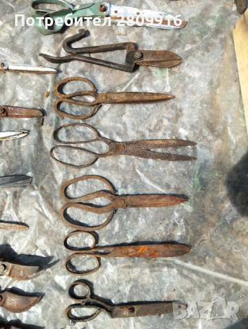 Стари ножици -15бр., снимка 3 - Антикварни и старинни предмети - 54242797