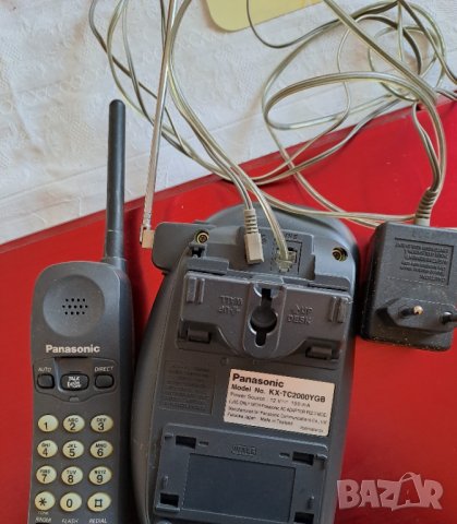 Телефон Panasonic безжичен, с подвижна слушалка, снимка 5 - Стационарни телефони и факсове - 39669861