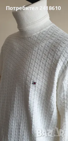 Tommy Hilfiger Cotton Knit POLO Mens Size L НОВО! ОРИГИНАЛ! Мъжки Памучен Пуловер Поло!, снимка 9 - Пуловери - 48867548
