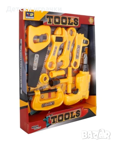 Комплект инструменти за игра, с винтоверт , снимка 2 - Образователни игри - 50843675